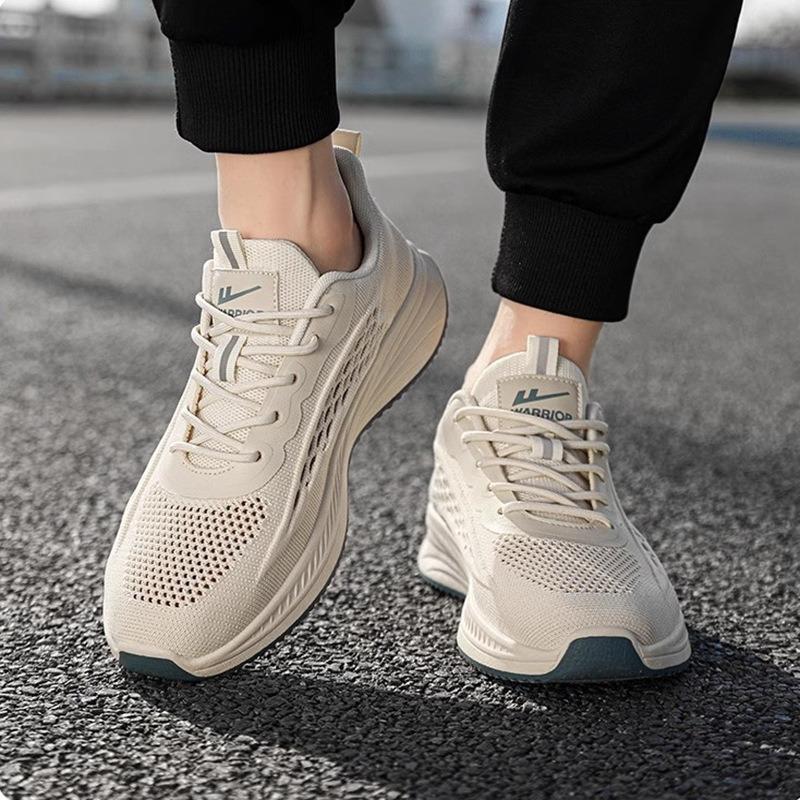 Breathable Single Mesh Solid Color Sports Shoes Low Top Easy To Wear and Take Off Minimalist Mesh Shoes Versatile Casual Outdoor Men's Shoes