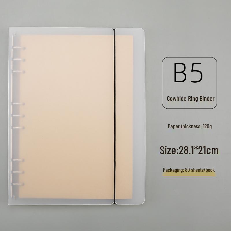 B5 DIY Notizbuch mit losen Blättern, schwarzem Papier und dicken leeren schwarzen Kartonseiten