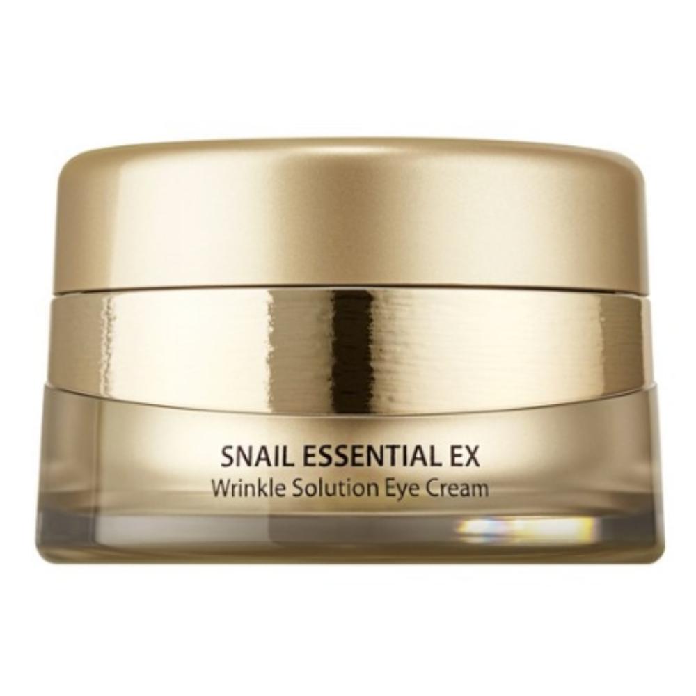 The Saem Snail Essential EX Wrinkle Solution Eye Cream 30ml – Korean Anti-Aging Eye Cream with Snail Mucin & Peptides for Fine Lines