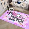 Office Rug Kuromi, My Melody Anti-Slip Rug, Machine Washable for Living Room, Bedroom, Office, Multiple Sizes, Bedroom Mat, Decorative Mat, Durable Ma