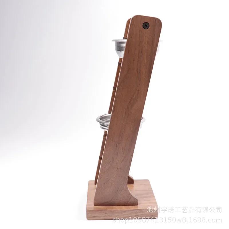 51/53/58mm Wooden Espresso Powder Bowls Filter Basket Storage Display Rack Coffee Container Storage Racks Barista Accessories