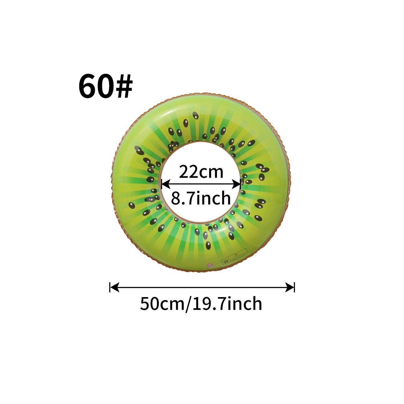 1 Pc Watermelon Swim Ring, Pvc Inflatable Pool Float, Summer Fruit Float Ring For Outdoor Sports, Beach And Pool Parties
