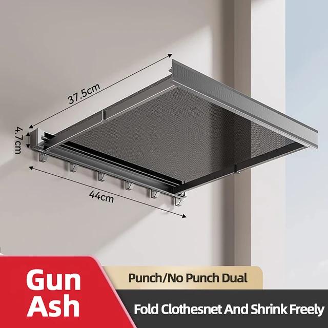 Space-Saving Foldable Drying Rack with Hooks - Perfect for Balconies and Small Spaces Laundry Drying Rack with Hooks Laundry