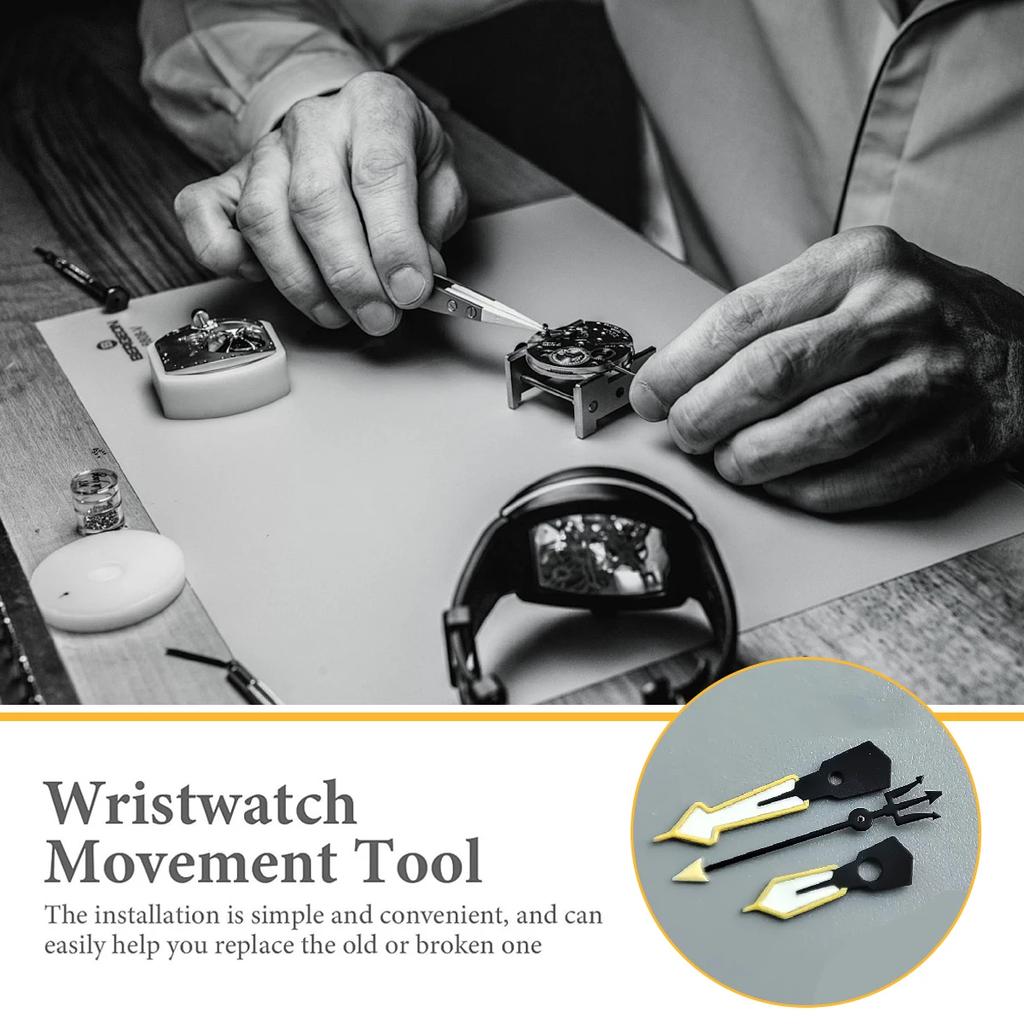 Luxury Modification Accessories 3 Pcs Watch Hands for NH35 NH36 Movement Green Luminous Hands Watch Accessories Watches Pointers