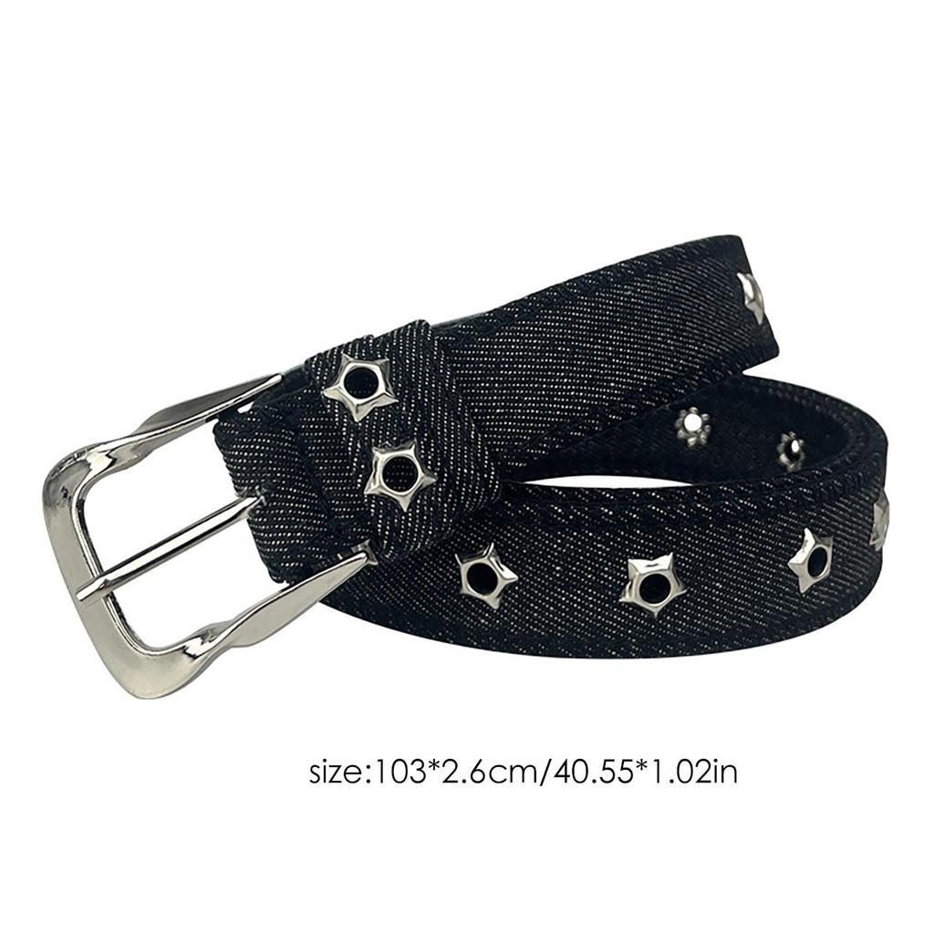 Kadın Kanvas Pim Tokalı Kemer Vintage Düz Renk Uzun Kot Bel Kuşağı Kız Çocuk Punk Kot Pantolon Dekoratif Kemer Kayışı