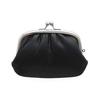 [Matsunoya] Cowhide Leather Parent-Child Clasp Purse, Black [HD3112]