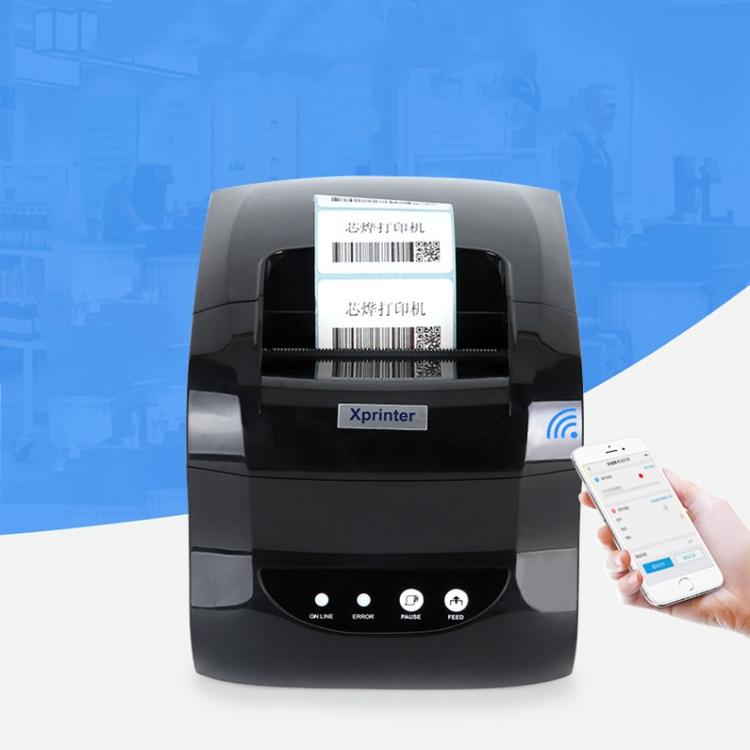 Xprinter XP-365B 80mm Termal Etiket Yazıcı Kıyafet Etiketi Süpermarket Barkod Yazıcı, Tak: AB Fişi