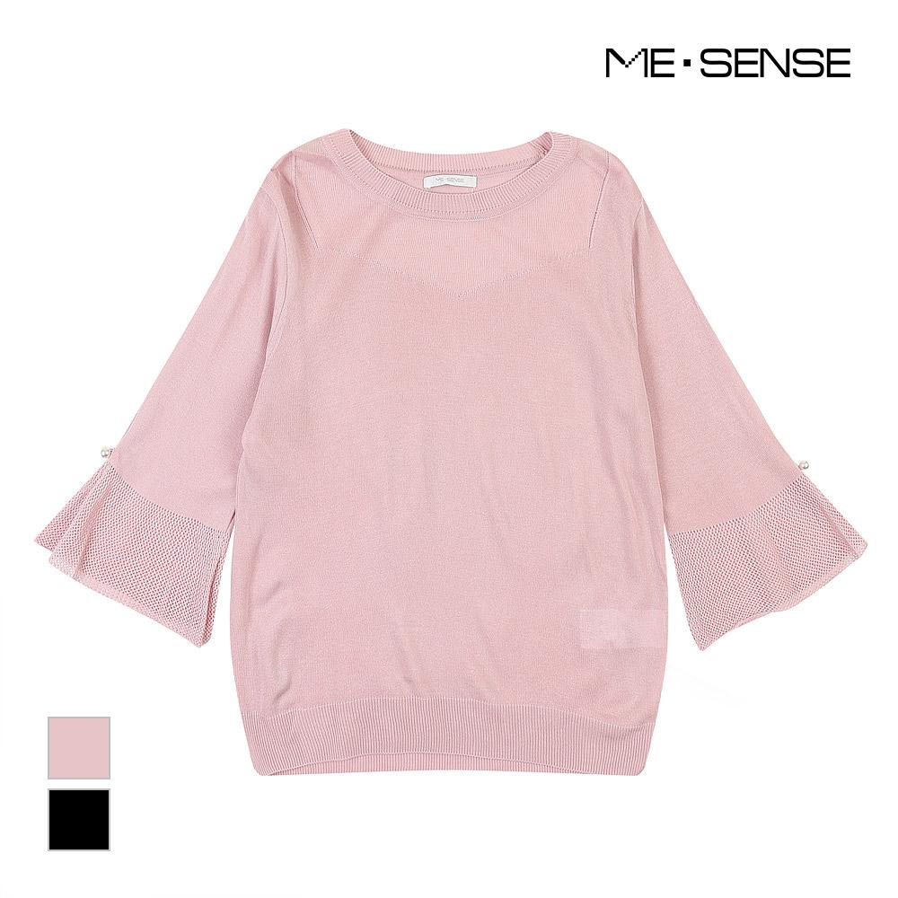 MESENSE See-Through Color Block Knit_Mb28Knm603Z