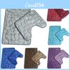 Chic Pebbles Bath Mat And Pedestal Memory Foam Set Delightfully Soft Non-slip Bathroom Rugs