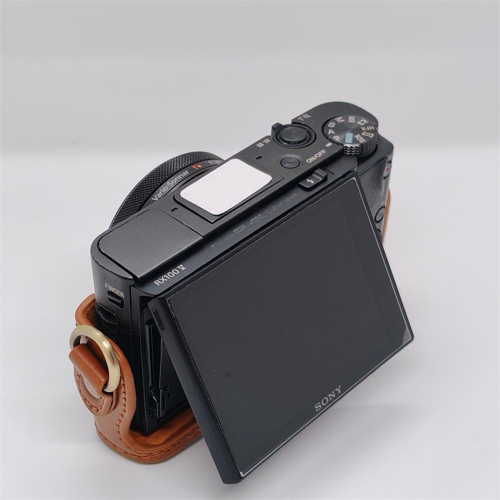PU Leather Camera Bag Case For Sony RX100 M7 RX100II RX100 M3 RX100III M4 M5 M6 Shoulder Strap Full Body Protect Cover