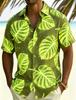 Herren Hemd mit Neon Tropischem Blumenmuster, Lässig, Personalisierter Sommerstil, Geeignet für Nachtreisen, Poolpartys Und Täglichen Gebrauch