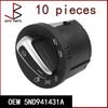 10pcs/lot 5ND941431A For VW Golf MK5 MK6 Jetta Tiguan Passat Car Accessories Chrome Headlight Control Switch Fog Light Knob