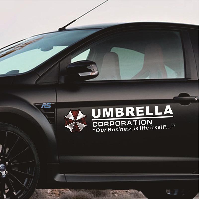 Resident Evil Car Door Decal: Protective Umbrella Corp Scratch-Guard P59 Film