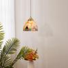 Glass Ceiling Chandelier Creative Sea Shell Lampshade Bedroom Bedside Hanging Lamp Interior Decoration Lighting Pendant Lights