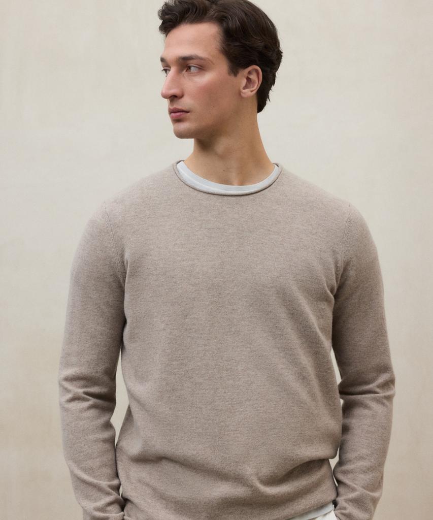 Ekoalpeu Men'S Beige Ulan Sweater