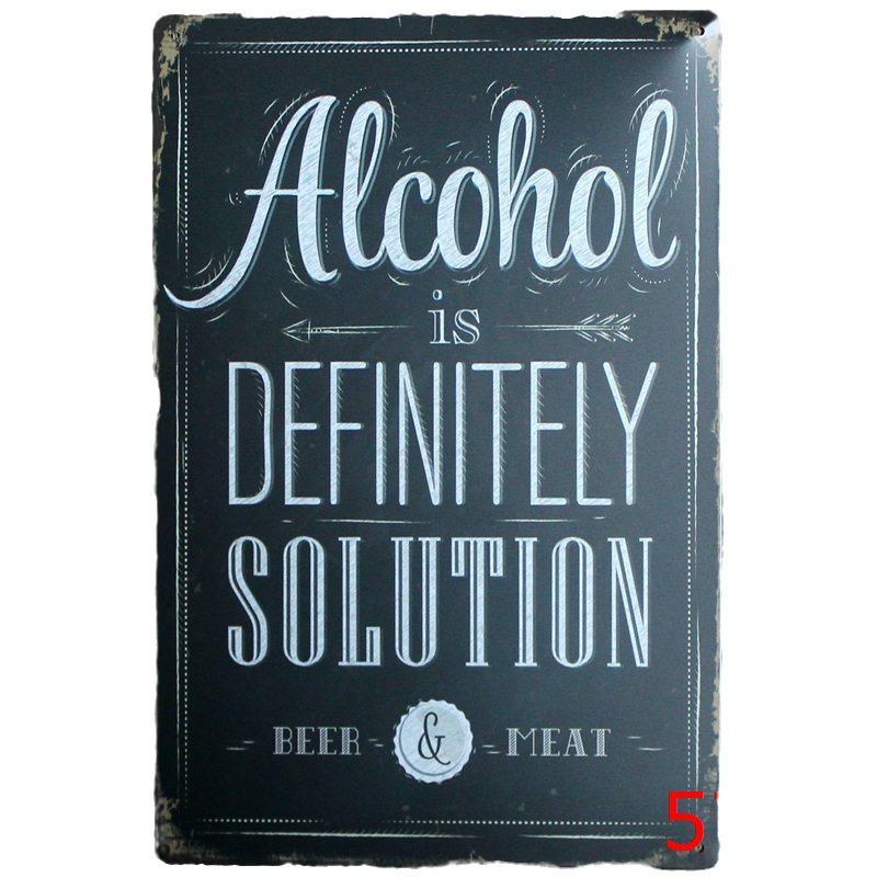 Vintage Cocktail WiFi Tin Sign for Bar, Bedroom, KTV, and Restaurant Décor