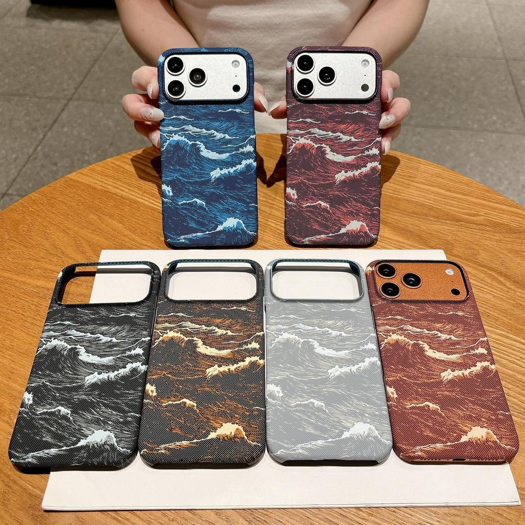 Carbon Fiber Magnetic Case for Apple 17Promax - Wave Texture Ultra-Thin Protective Cover