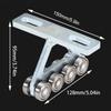 Hoist Trolley for Electric Hoist 8 Wheel Trolley Assembly for Use Taller Strut Channel Manual Trolley Rollers Overhead