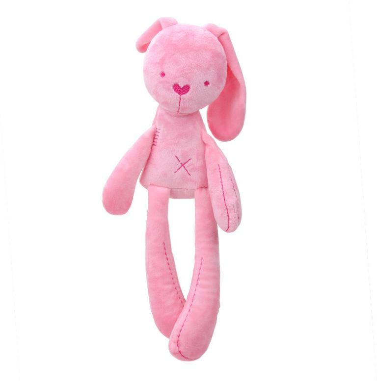 Long-Legged Plush Rabbit Doll - Soothing Baby Sleep & Sensory Crib Toy