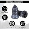 Kenmiso Tire Plugs Screws,Tire Repair Rubber Nail (60PCS)