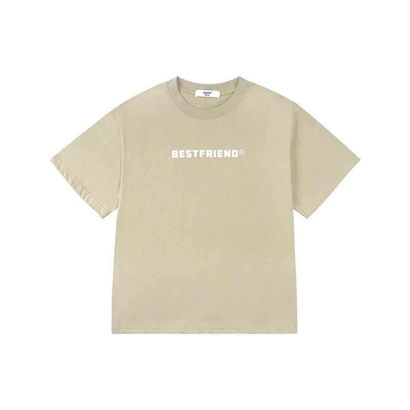 

DK Kids Summer High Street Pure Cotton T-Shirt - Boys & Girls Short-Sleeve Loose Fit 130cm серый/абрикосовый