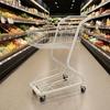 TwoTier Shopping Cart PU Wheels Metal Trolley Heavy Duty Convenience Store for