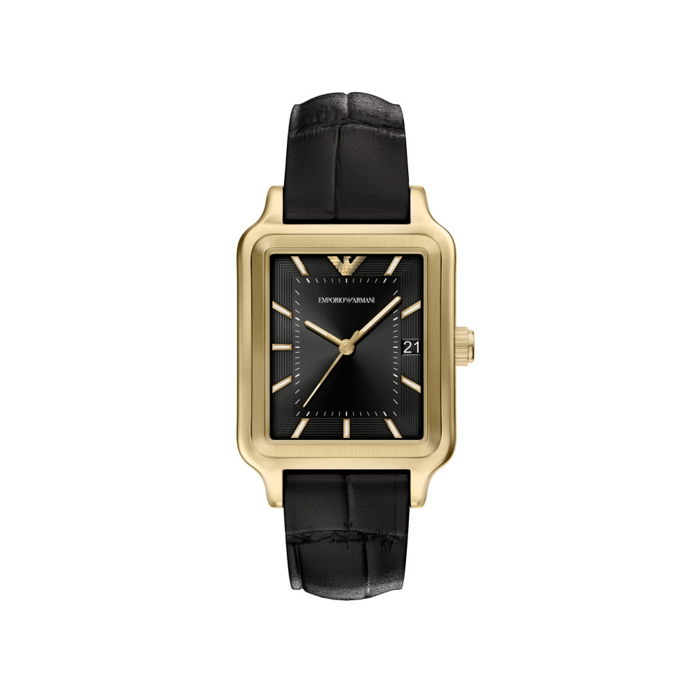 Empolioaleumani Ar11757 Square Men'S Leather Watch