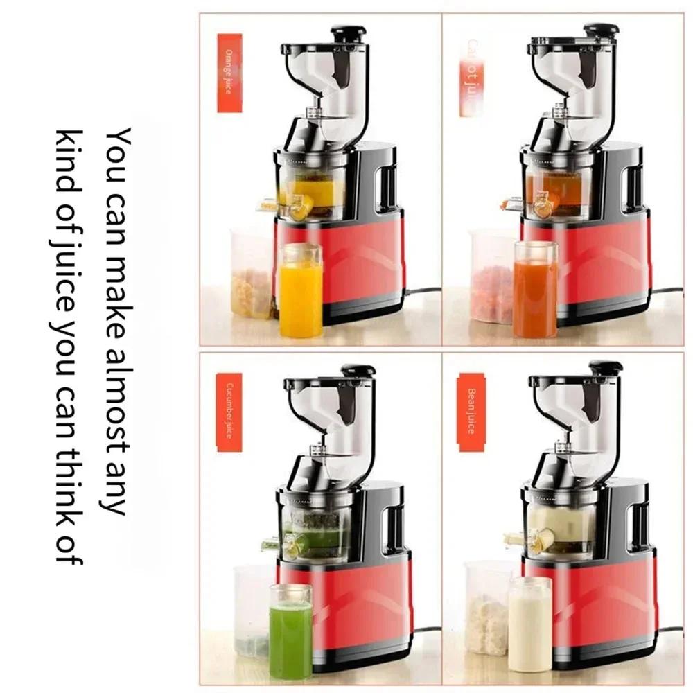 2024 New Juicer Machines 7 Inch Slow Cold Press Juicer with Large Feed Chute Cold Press Juicers for Vegetables and Fruits