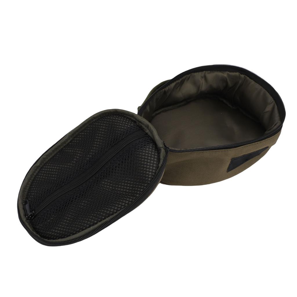 Outdoor Camping Bowl Cup Bag Lunch Box Storage Bag for Utensils Picnic 600D Polyester Fiber Green