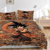 3pcs Goku's Epic Journey Dragon Ball Z Print Bedding Set (1 Cover + 2 Pillowcases, Without Inserts), This Printed Bedding Set is Soft and Co