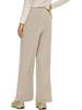 2026 Spring Elastic High Waist Lace-Up Corduroy Pants, Wide-Leg, with Pockets, Casual Long Trousers.