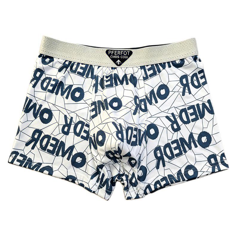 Men's Trendy Skin-Friendly Boxer Briefs: Stylish Printed Sports Style