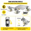 VEVOR Vehicle Positioning Wheel Dollies - 680Kg Per Dolly 2Pcs Tire Car Wheel Dollies Car Skate Dolly Van Positioning Garage Jack