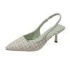 Chic High Heel Slide Sandals For Women Summer Dress Casual Footwear