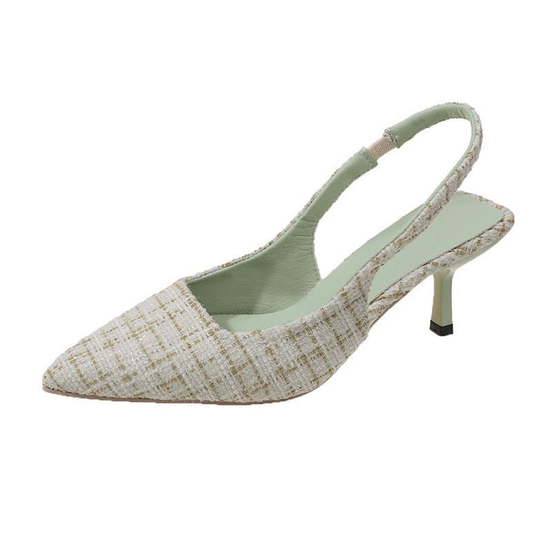 Chic High Heel Slide Sandals For Women Summer Dress Casual Footwear