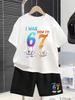 67 Meme T-Shirt for Kids 6-7 Years Old Birthday Party Gift Summer T-Shirt Short Pant Set Casual Boy Girl Short Sleeve Shorts Set