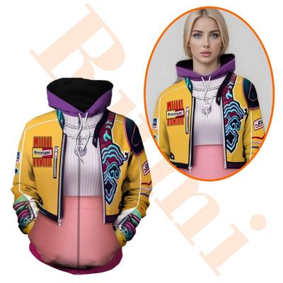 Fashion Women's Kpop Rumi Hunters Realistic 3D Printed Hoodie Outerwear for Girl Cosplay Costume Kids Fashion Hoodie Sweatshirt