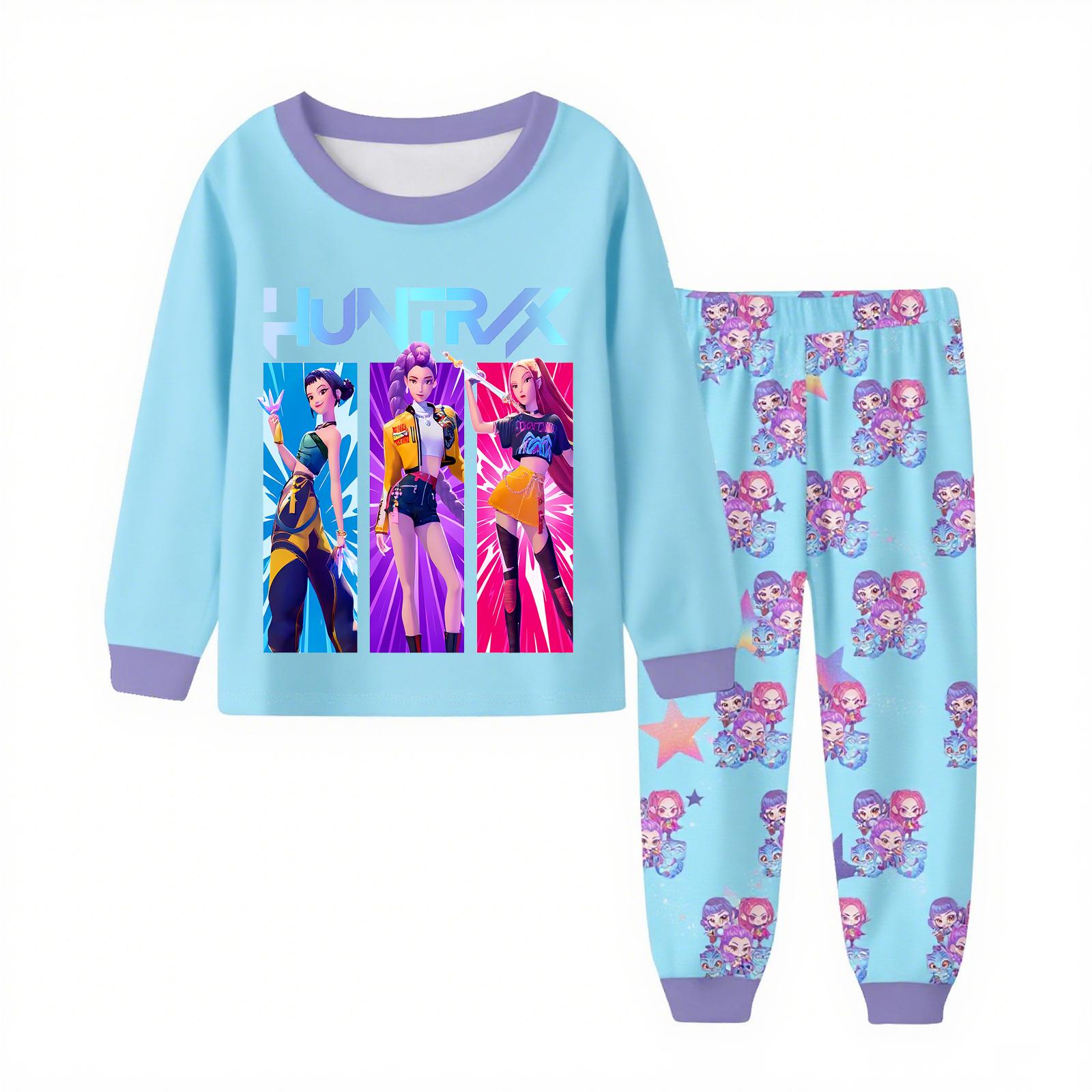 

Детский модный костюм юбка топ с круглым вырезом и длинными рукавами брюки 130