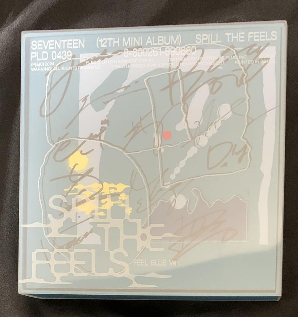[USED] Autographed SEVENTEEN 12th SPILL THE FEELS Blue