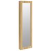 Jewelry Cabinet with Mirror Wall Mountable 30 x 8.5 x 106 cm