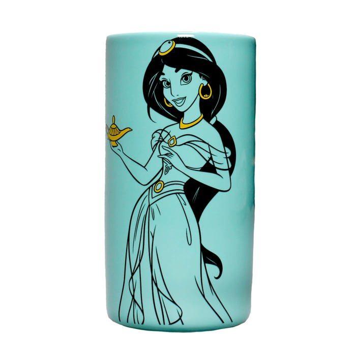 Vase - half moon bay - vadc04 - disney aladdin - jasmin - rond - bleu