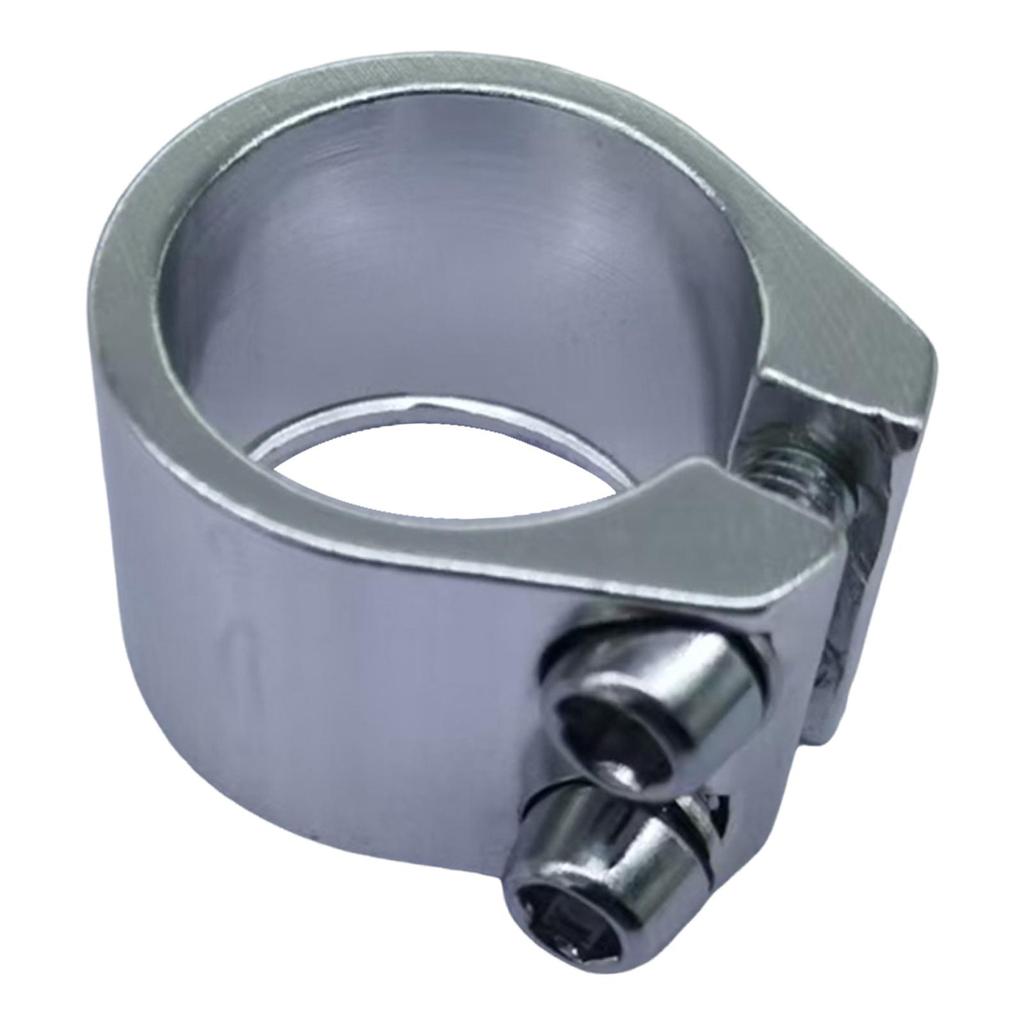 Bicycle Seat Tube Clamp 28.6 Mm High Performance Lightweight Cycling Spare Part Replace Aluminum Alloy Road Bike Seatpost Clamp
