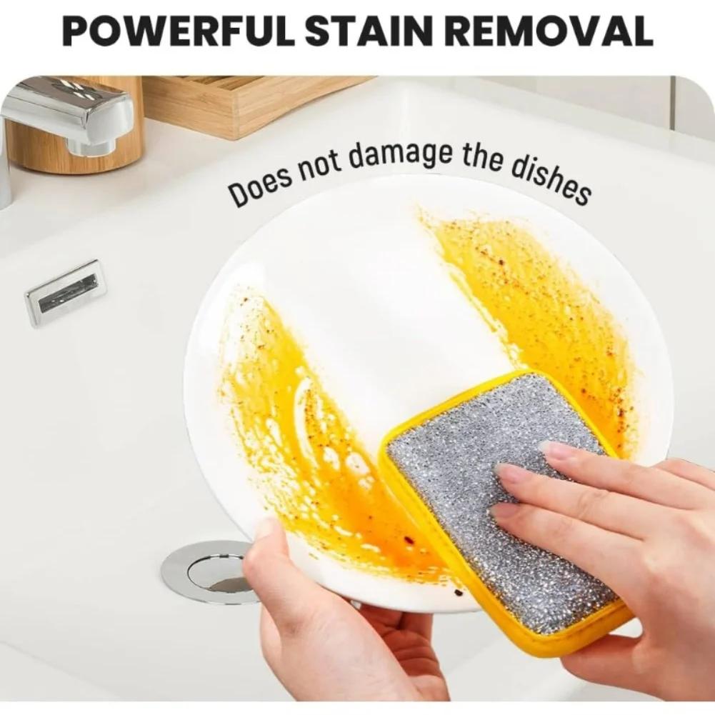 Reusable Steel Wire Scourer Set Of 10 Metal Wool Scrubber Cloths For Kitchen Dish, Pot And Pan Cleaning Metal Scourer Cloths