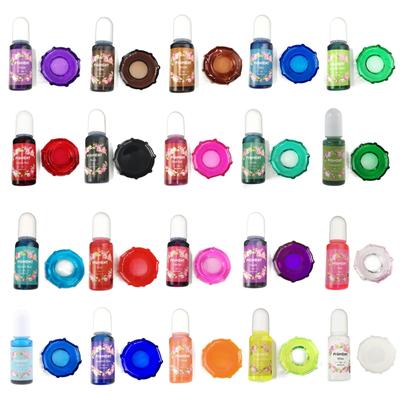 5ml Colorante Altamente Concentrado Pintura para Manualidades Artísticas Pigmento de Cristal Epoxy Tinte para Resina UV Tinta de Difusión Tinta de Alcohol Líquido