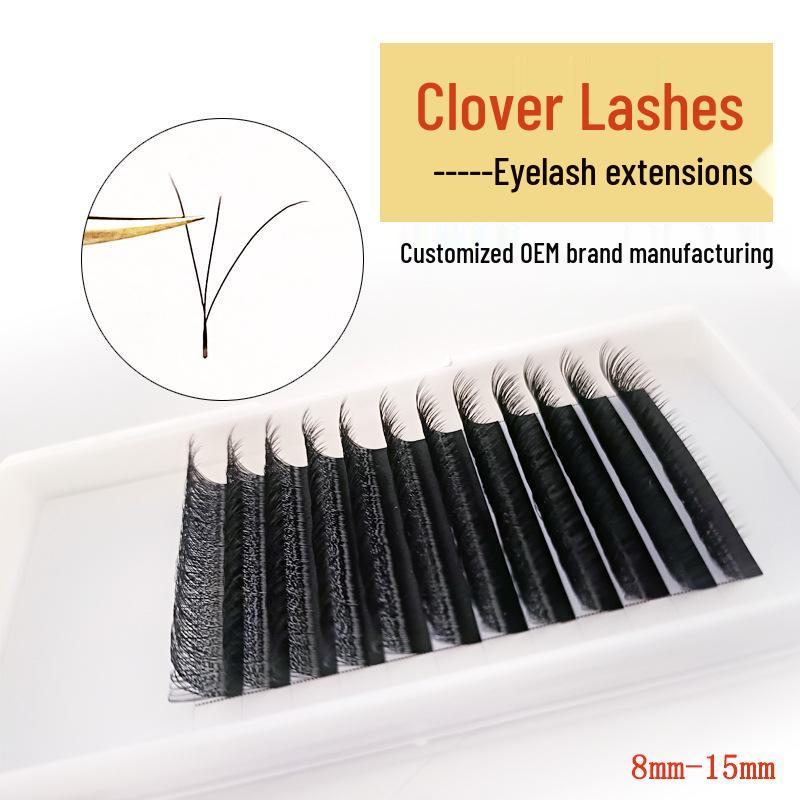 

Clover Blooming Individual Eyelashes - Natural, Dense, Soft Grafting Lashes for a Natural Look. 0.07-D-12mm
