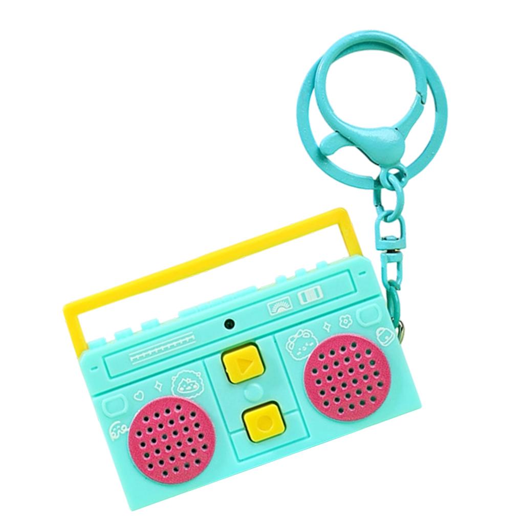 Mini Recording Keychain with Button Control Function Portable Design Plastic Material for Various Recording Needs