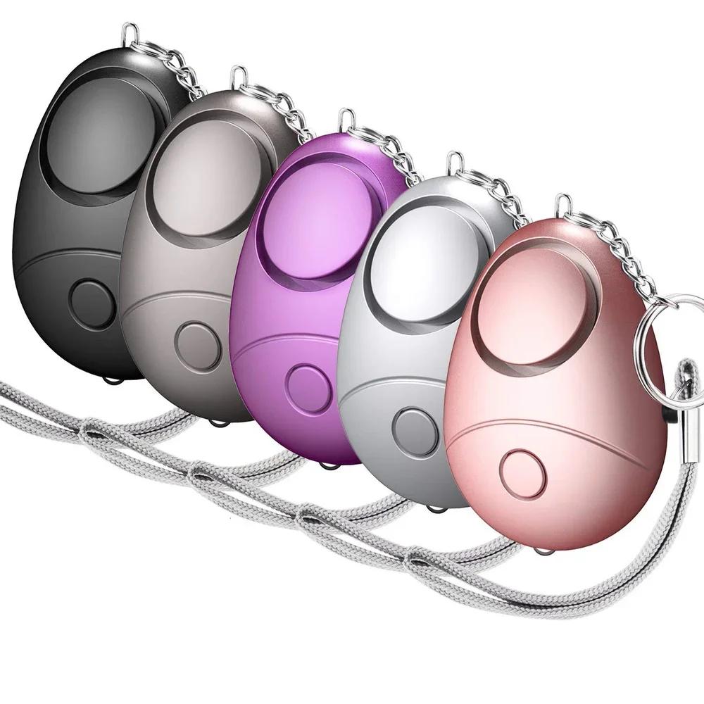 Self-defense Siren 130dB Egg-shaped Girl Women Security Protection Alarm Personal Safety Scream Big Keychain Emergency Alarm