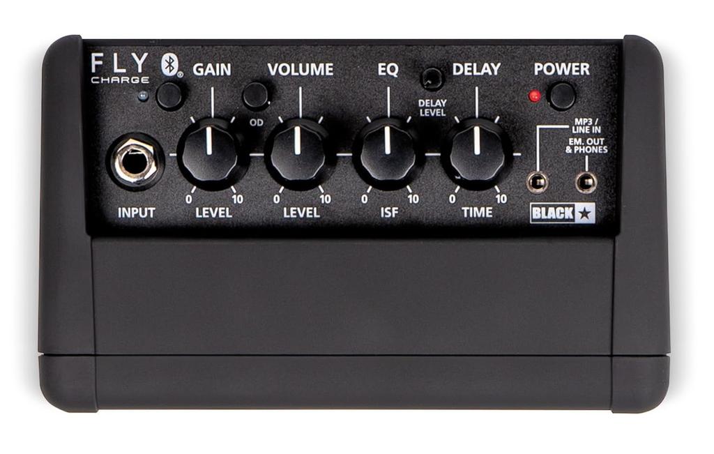 BLACKSTAR FLY 3 Kompakter Gitarrenverstärker zum Aufladen mit Bluetooth, Wiederaufladbar, Ideal für das Üben zu Hause, Eingebauter Lautsprecher,
