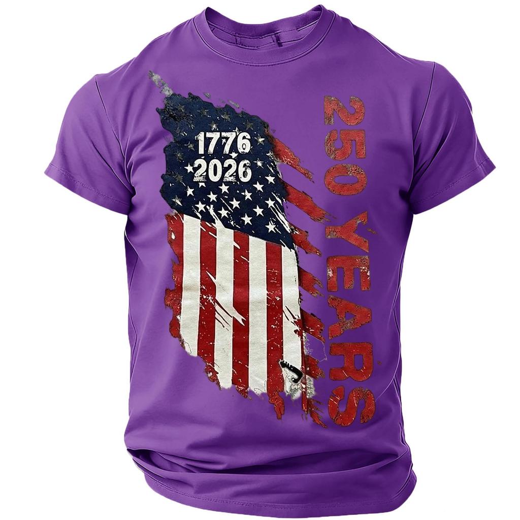 Men's Casual Round Neck Lightweight Breathable Short-Sleeve Top