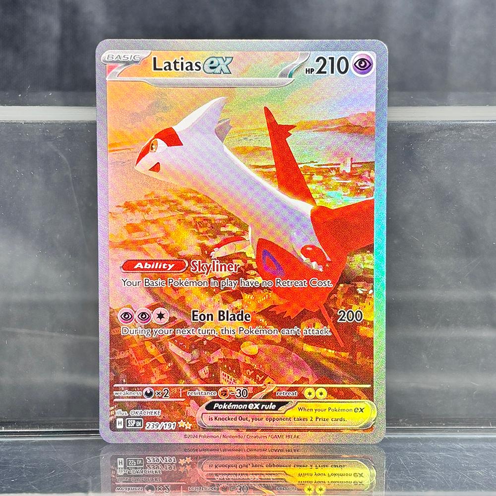 Holografische Spiel-Sammelkarten PTCG Proxy-Karten Glurak Pikachu Mew EX Einzelkarten PKM Folienkarten Gengar VMAX Skyridge (SK)